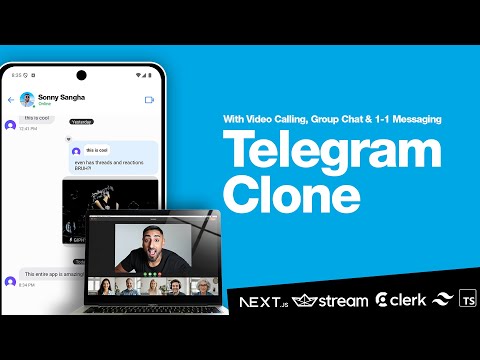 π΄ Lets build a Telegram 2.0 Clone with Next.js! (Video Calling, Group & 1-1 Chat, Stream, Clerk, TS)