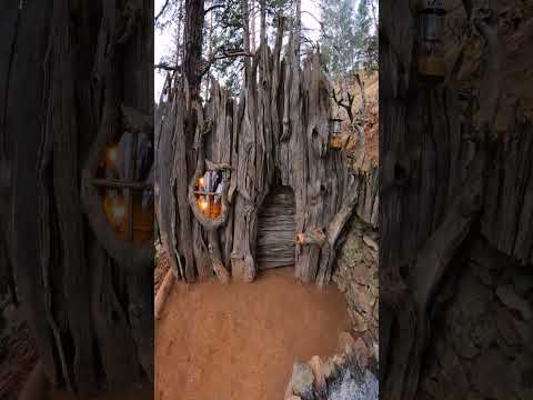 Bulding Shelter - Camping  #bushcraftcamping #snowcamp #camping #woodworking #shelterbuilding