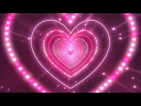 Pink Background💖Love Heart Tunnel Background│Room Lighting Background│Background Lights