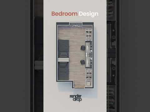 Small Changes, Big Impact 💡 Bedroom Layout Makeover 🛏️  #interiordesign #floorplan #bedroom