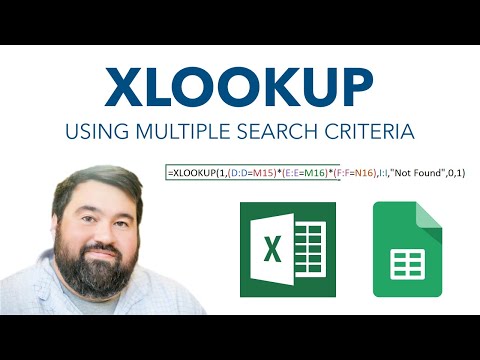 XLOOKUP from BASIC to ADVANCED using MULTIPLE CRITERIA for #Excel and #googlesheets