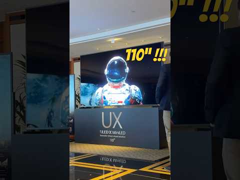 This MASSIVE telly is Insane—Can You Even Fit It in Your Living Room? Hisense 110" UX 🤯