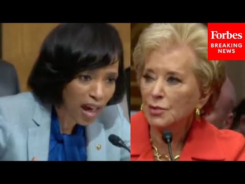 Angela Alsobrooks Grills Linda McMahon About Whether She'd Freeze Funds As Demanded By Trump