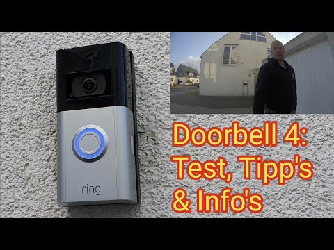 Ring Doorbell 4 - Installation / Assembly, Testing, Tips & Information in German - HD Doorbell fr...