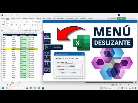 Crea un MENÚ DESLIZABLE en un Formulario de Excel ¡Interactivo y Dinámico!