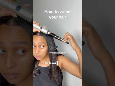 How to wand your hair #garnierserum  #garnier #hairtutorial #wandcurls #heatstyling #hairstyles