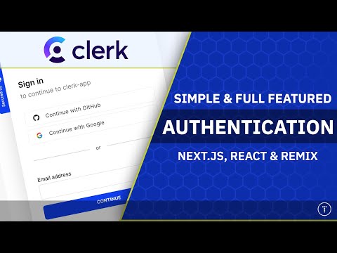 Simple Next.js & React Authentication With Clerk