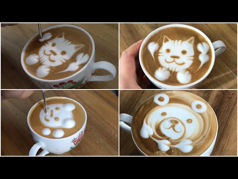 Making latte art at home #2