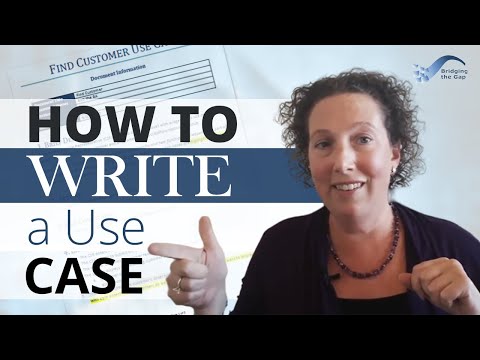 How to Write a Use Case