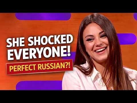 Mila Kunis Shocks Everyone Speaking PERFECT Russian on Live TV! 😳 | Unbelievable Moment