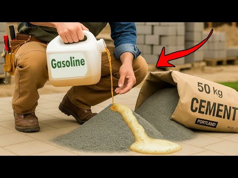 Mix CEMENT with GASOLINE and You Won’t Believe the Result 😱 | Creation Hack