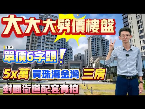 Peter團隊｜珠海買樓｜珠海樓盤｜退休養老｜珠海金灣｜航城山海薈｜單價6字頭｜5X萬買珠海金灣三房｜大劈價樓盤｜對面街道配套實拍｜
