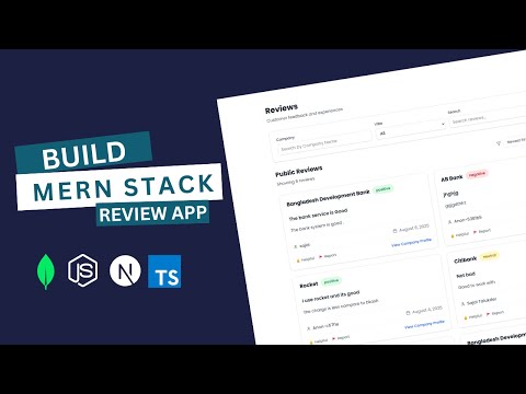 Full-Stack MERN Project | Build a Company Reviews System with Next.js 15 & TypeScript