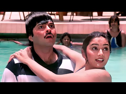 माधुरी दीक्षित ने जानबूझकर पूल में छलांग लगाई अनिल कपूर के लिए - अनिल कपूर ने भी बचायी जान - Tezaab