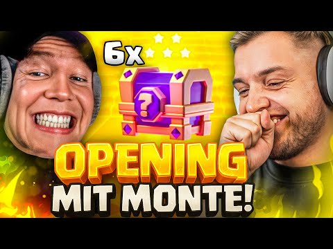 🤣🤯ERSTE mal mit MONTE Clash Royale! - WIR gehen ins OPENING & 1vs1 auf dem P2Win Account