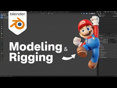 Blender Tutorial:How to model, rig and texture Cartoon Character  | Full Timelapse | Auto Rig Pro