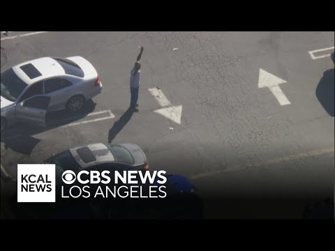 Driver pulls into parking lot and surrenders to police after cross-county pursuit