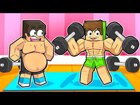 CADRES EVOLUIU de GORDO até MUSCULOSO no Minecraft!
