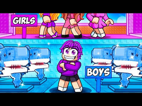 I Built A SECRET BASE in a GIRLS ONLY SERVER In Steal A Brainrot!