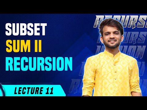 L11. Subset Sum II | Leetcode | Recursion