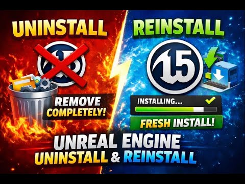 How to Completely Uninstall & Reinstall Unreal Engine | Step-by-Step Tutorial