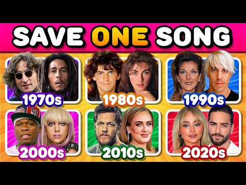 1970s vs 1980s vs 1990s vs 2000s vs 2010s vs 2020s🔥Epic 6-Decades Battle | Save One Song #2