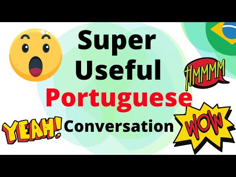 Super Useful Portuguese Conversation 😄 Learn Portuguese Conversation Words