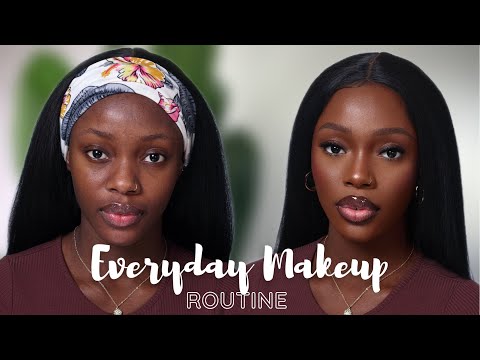 *Detailed* Soft Glam Everyday Makeup Routine For Dark Skin WOC ( Beginner Friendly ) | Okemute U