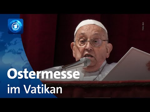 Traditionelle Ostermesse auf dem Petersplatz