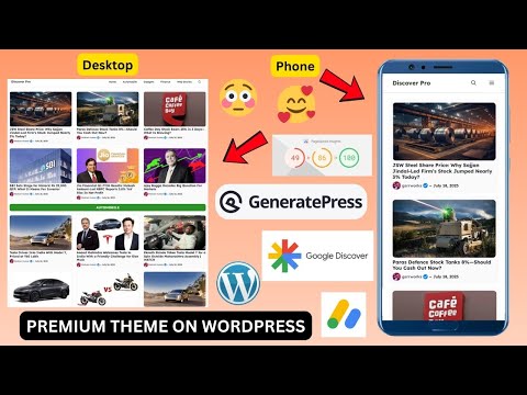 🚀 Create a Stunning Discover News Blog on WordPress 🌐 | GeneratePress + GenerateBlocks Tutorial 📰✨