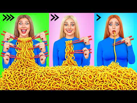 Fast, Medium or Slow Food Challenge | Edible Battle by Candy DO