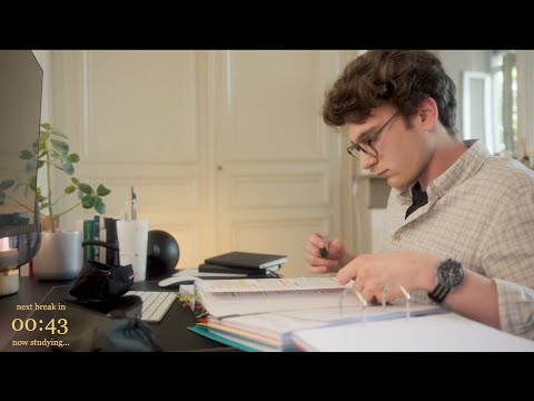 3-HOUR | Study With Me | No music, Deep work, No break