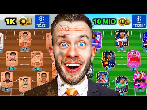 1.000 vs 10.000.000 Münzen Champions League Team in FC 25! 👀🤑 (*sehr wild*)