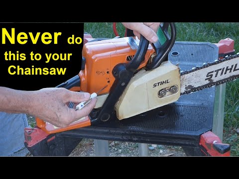 Never Do This to your Chainsaw ... How to Repair it if you do