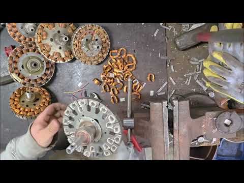 Processing Ceiling Fan Motors for Copper! #Copper #recycle #scrapmetal #scrapper @ProjectShopFL