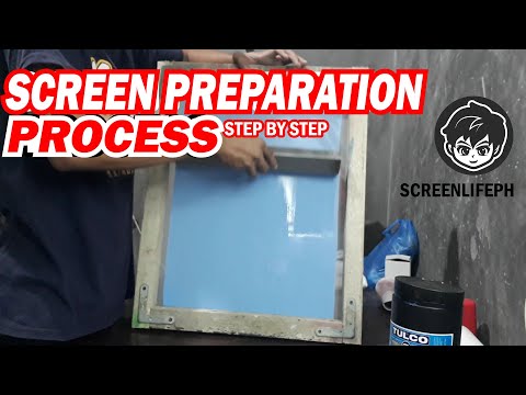 SCREEN PRINTING PROCESS | SCREEN PREPARATION | SCREEN LIFE
