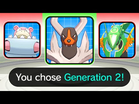 Choose Your Randomized Mega Pokemon by Their Generation
