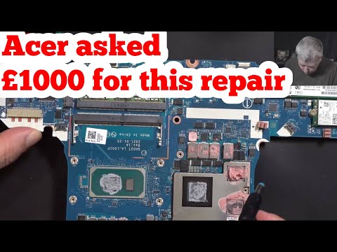 Acer Nitro 5 - Dead by liquid damage, Acer service asked £1000 for this repair, can we fix it?