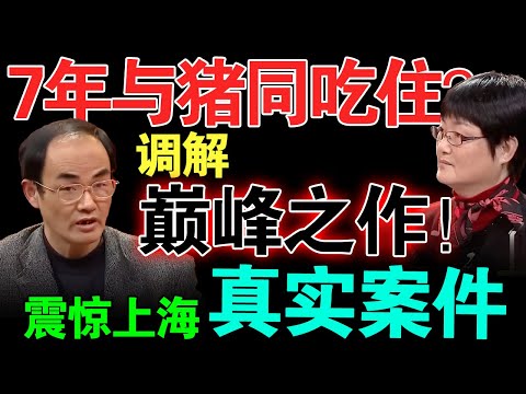 堪称调解节目巅峰之作！触动2015年上海刑事大案！七年与猪同吃住的“百万富翁”？控诉姐姐“坑”了三百万！【真实调解室】
