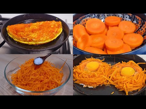 당근요리 5가지👍밥대신 저녁식사로 드세요🥕노안에 최고!!뱃살이 무섭게 빠지는 다이어트 한끼가 완성됩니다