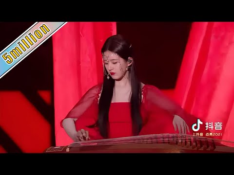 赵露思一袭红衣演唱《芒种》 意外的古筝演奏也太戳人了 Music Live  20220127