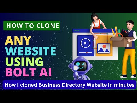 How To Clone Any Website Using Bolt.new AI | Business Directory Website | AI Website Builder #ai