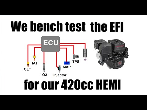 Episode 19. We bench test the cheapest EFI kit on Ebay. Will it work for our street legal go kart?