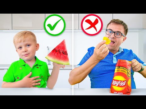 Oliver enthüllt GESUNDE Lebensmittelauswahl für Kinder + viele nützliche Geschichten für Kinder