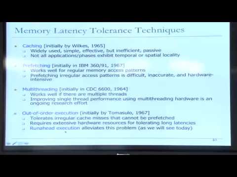 Lecture 24: Simulation & Memory Latency Tolerance - Carnegie Mellon - Comp. Arch. 2015 - Onur Mutlu