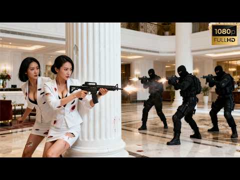 Drug lord subordinate betrays🔥 Two women machine gun kill traitor🔥 Exciting battle