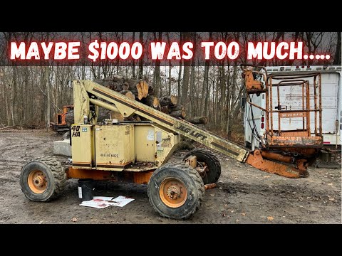 I paid $1000 for this 4x4, Diesel, Man-Lift, What could possible go wrong? (JLG)