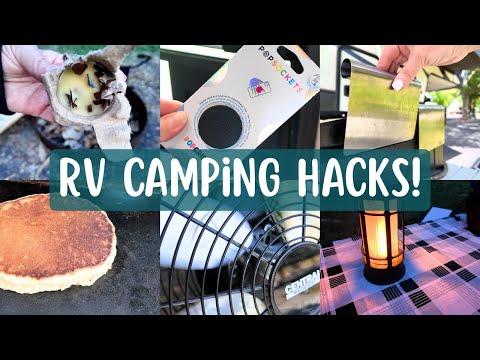 16 Rv CAMPING HACKS That make camp life easier! | Rv Camping | Rv Living