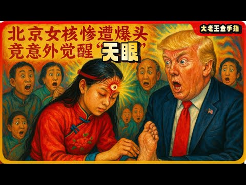 【老王来了｜天眼】北京女孩惨遭爆头，竟意外觉醒“天眼”！靠摸脚诊断美国总统，当场吓傻众人！#老王来了  #大老王金手指 #玄学 #玄學