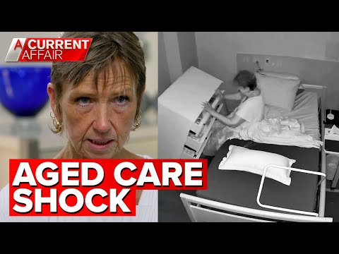 Family 'disgusted' after camera records mum's treatment at aged care home | A Current Affair
